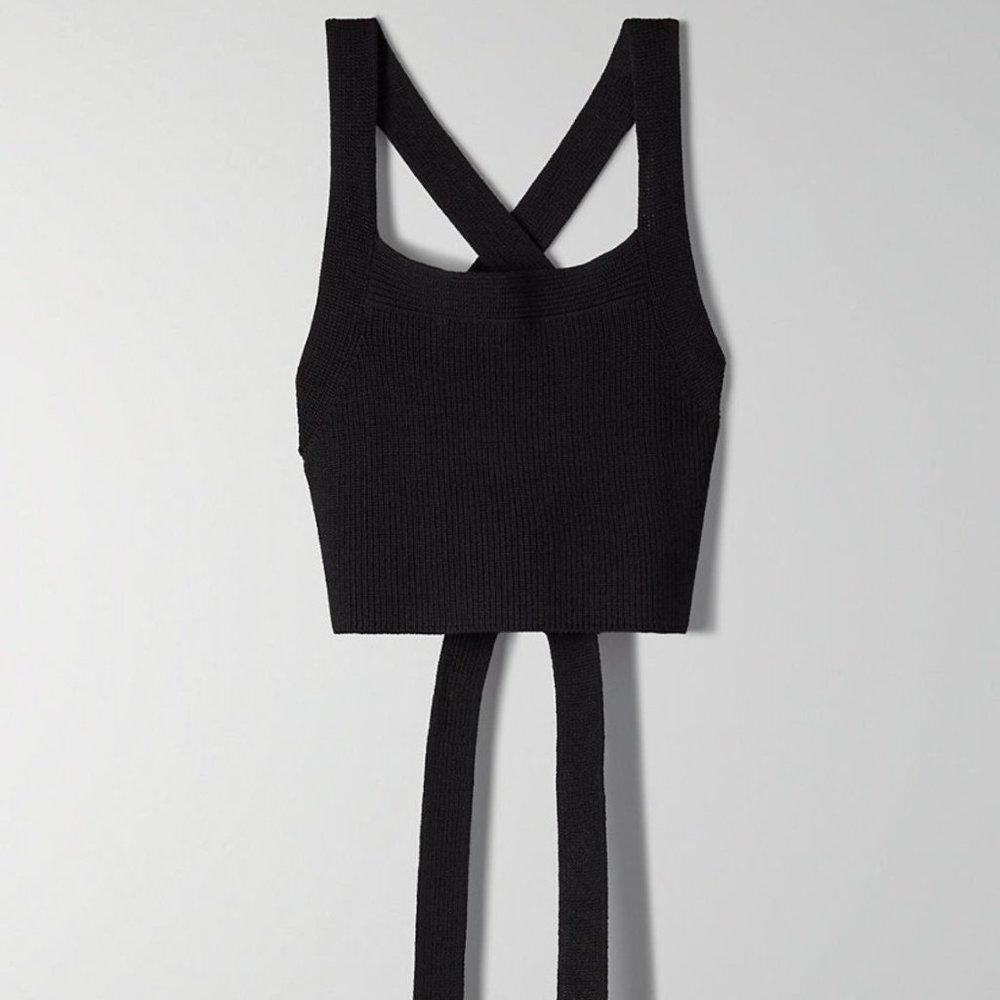 NWT Wilfred Cayenne Knit Top (Black)